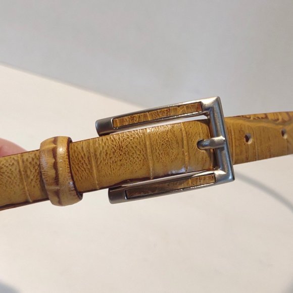 Araldi Tan Leather Belt - Picture 5 of 8